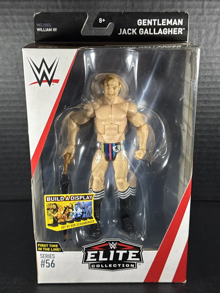 2017 WWE WWF Mattel Gentleman Jack Gallagher Elite 56 Wrestling Figure MOC 205