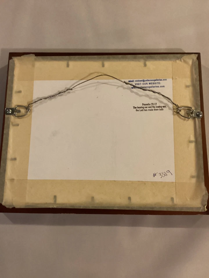 Michael Patterson #3309 8” x 11” impresión firmada a mano enmarcada “luz moteada” Foto 4 de 4