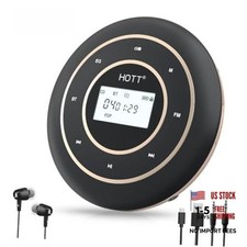 C105 Portable CD Player, Rechargeable Battery,Bluetooth/FM Transmit/AUX-Out,