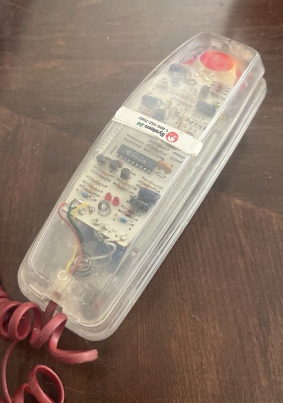 Lonestar Innerworks Model 911 Vintage Retro Phone Clear 80s-90s Transparent