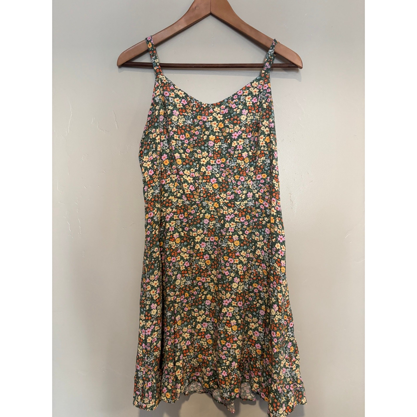 Y2K Babydoll Slip Dress Womens Size L Cottagecore Fairy Boho Floral 90s Spring