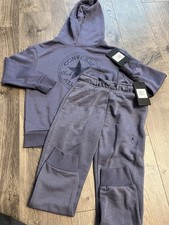 NWT Boys Converse All Stars Hoodie/Jogger Set Steele Size 7