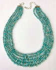HSN Jay King Sterling Silver Amazonite & Black Spinel Bead 5-Strand Necklace — photo 1