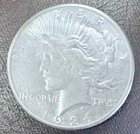 1924-S Peace Silver Dollar AU