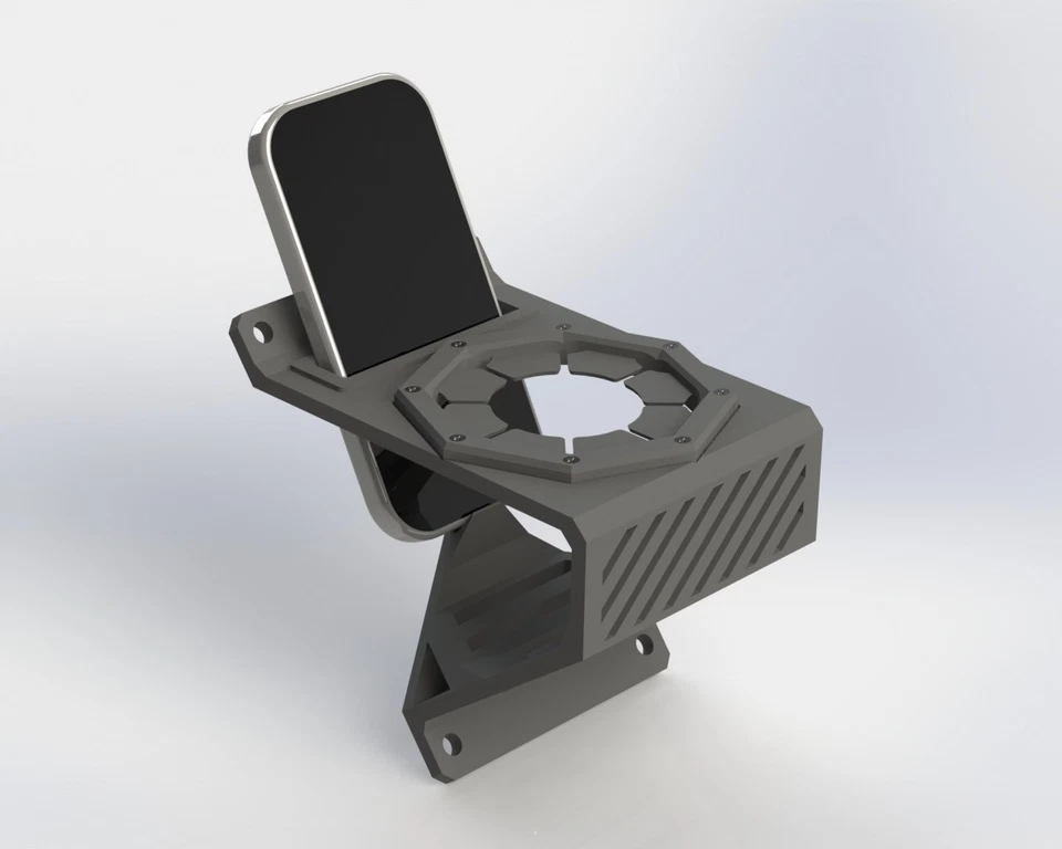 Honda Rancher Rincon Recon Cup Holder and Phone Holder Combo TRX420 2007-2025 - Image 3 of 4