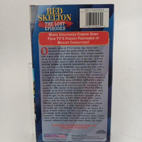 Red Skelton - The Lost Episodes (VHS 1995) 05-09579. New, Sealed - Picture 2 of 4