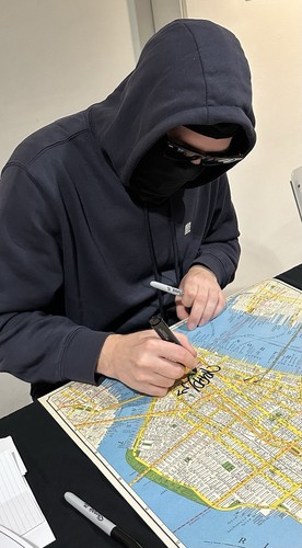 TRIPL SIGNED New York City Map Graffiti Tag Poster Print Repainting Subway Art - 第 3/3 張圖片