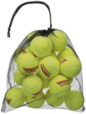 Pressureless Tennis Balls with Reusable Mesh Carry Bag 18-Pack