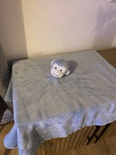 Baby Thro Monkey Embossed Large Comfort Blanket Baby Boy Comforter Blue