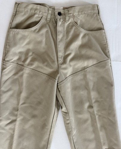 Vintage Walls Ditch Digger Work Pants USA Mens Tan Khaki Nylon Size 32 Reg - Picture 3 of 14