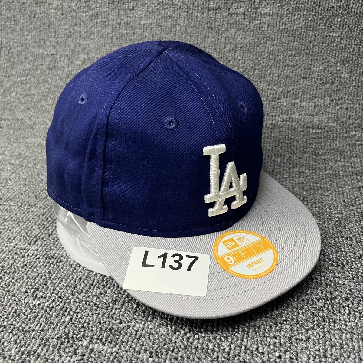 New Era Los Angeles Dodgers 9FIFTY Infant Snapback Hat Navy Blue Gray Kids