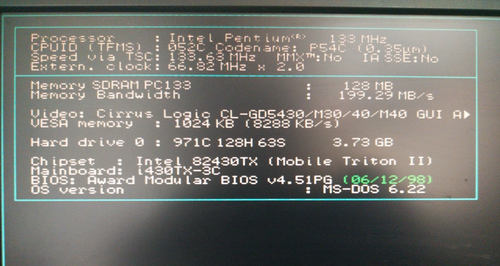 PCPartner TXB820DS + 128Mb-133Mhz RAM + Pentium 133MHz CPU -=TESTED=- - Picture 4 of 6