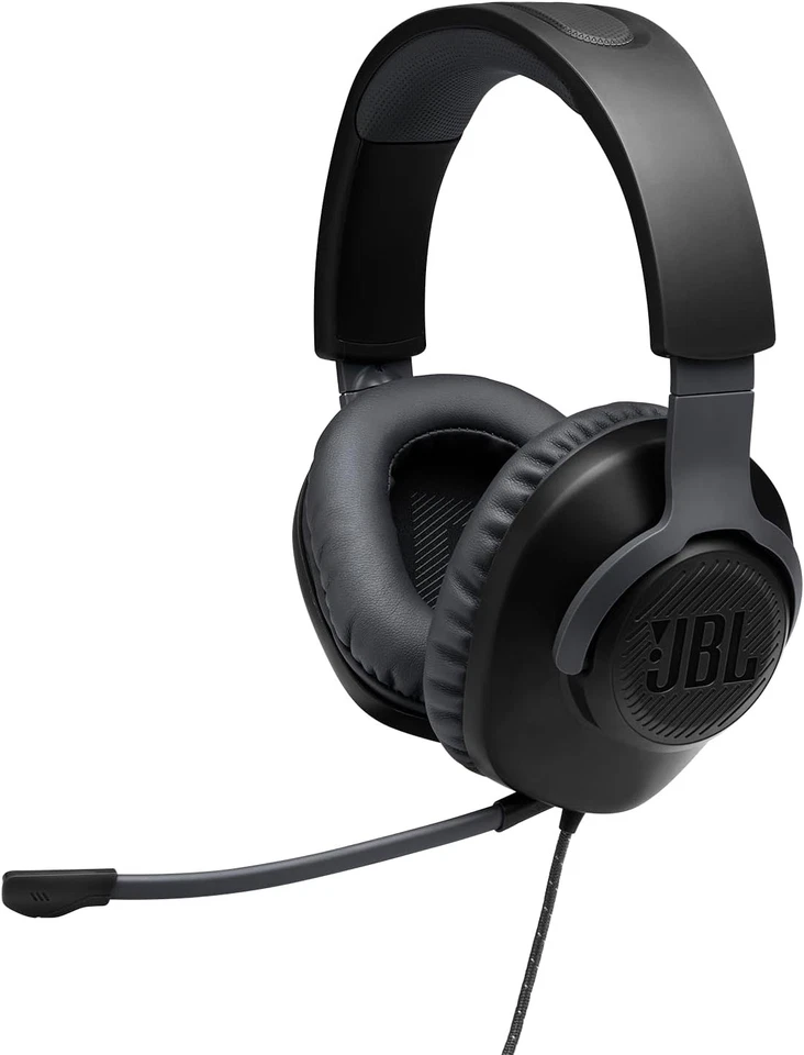 JBL Quantum 100 Wired Gaming Headset with Detachable Mic - Lightweight and Comfo - Photo 1/4