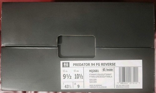 Box + String Bag Only! Adidas Predator 94 Reverse 9.5