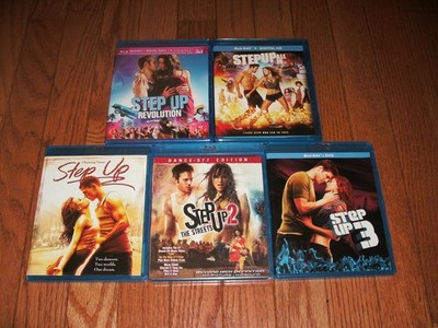 Step Up complete set of 5 on Blu-ray. 1, 2, 3, Revolution & All In. Dance Movies