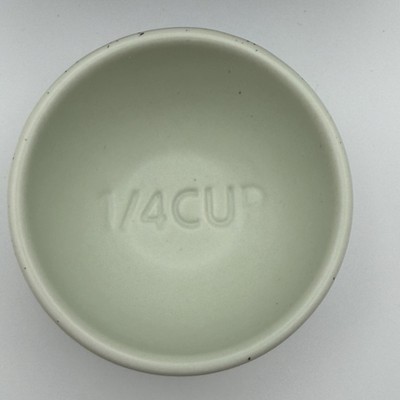 Greg Natale Ceramic Measuring Cup Set of 4 Sage Green New in Box