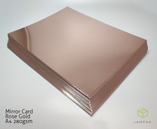 Gold / Rose Gold / Old Gold Mirror Card A4 A3 ARTS & CRAFTS 3 SHADES