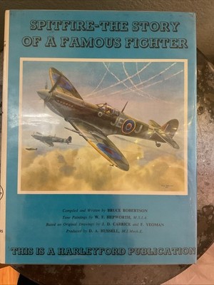 Focke-Wulf & Spitfire Book Lot Of 2 Fighter Jet Books Harleyford Publication HC