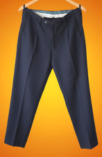 LANCELLA UOMO,  Klassische KASCHMIR/WOLLE Herrenhose aus ITALIEN, anthrazit