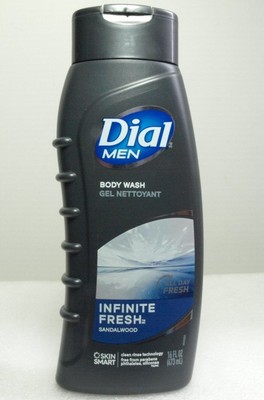 New Dial Men's Body Wash Infinite Fresh Sandalwood 16 Fl Oz ''Retired''