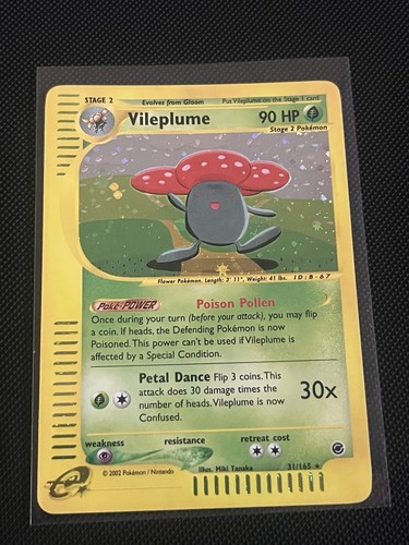 Vileplume 031/165 Expedition Base Set Holo NM Pokémon TCG