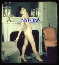 RARE VINTAGE 1950s 3-D STEREO COLOR SLIDE OF A NUDE MODEL