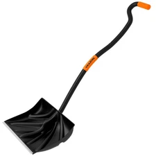 Snow Shovel Heavy Duty for Driveway with Ergonomic Handle to Use Without Back...