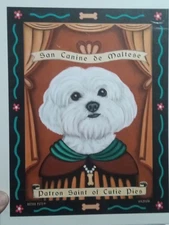 **Retro Pets ,Maltese print By Krista Brooks, Patron Of Cutie Pies!!