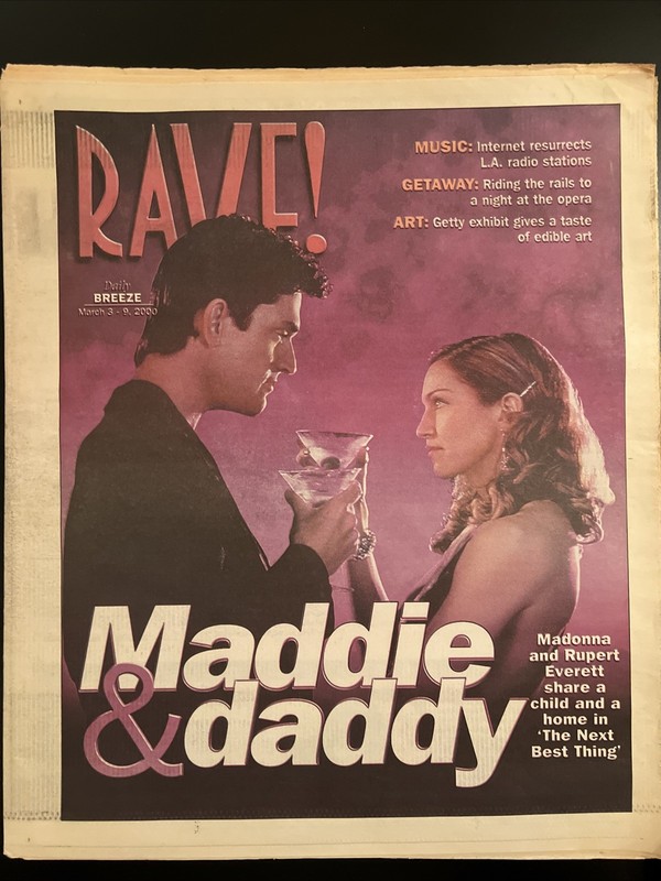 Los Angeles Newspaper Magazine Rave! Madonna next best thing cover