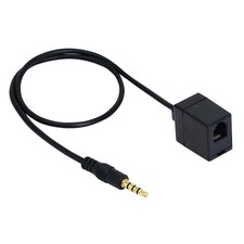 RJ9 to 3.5mm Telephone Adapter Convert Headset to Smartphones