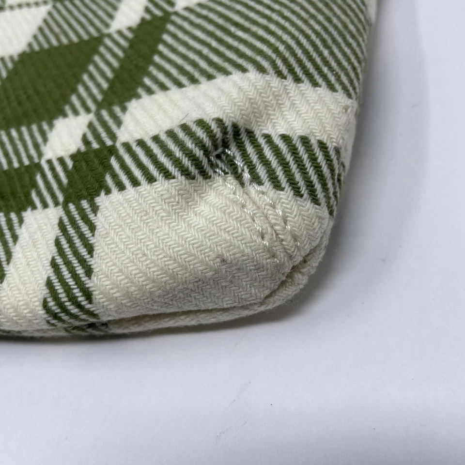 Bolso de mano vintage Banana Republic para mujer talla única cuero de lana a cuadros verde Foto 4 de 4