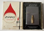 RARE VINTAGE 1966 ZIPPO LIGHTER COCA COLA BOTTLE EMBLEM, ORIGINAL BOX & LEAFLET
