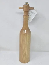 Chef Specialties Wine Bottle Pepper Mill #16005, 14.5" Made in USA - OPEN BOX