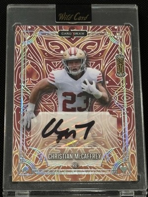 Christian McCaffrey 1/1 Auto Color Match 49ers Case Hit SSP Wild Card 1 On 1
