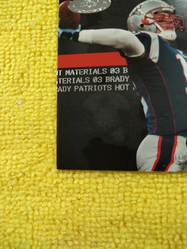 2003 Fleer Hot Prospects Materials TOM BRADY Game Worn Patch 104/150 Rare SP - Picture 3 of 7