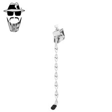 ORIGINAL LOWRIDER 10-1/2 Single Flat Twist Chrome Center Mount Cruiser Kickstand