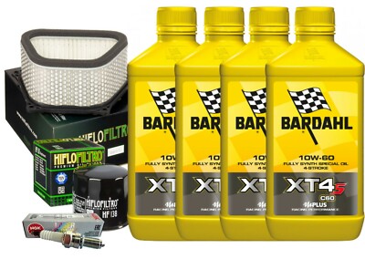 Service Bardahl XT4-S 10W60 Ölfilter Luft HF138 HFA3907 Kerzen CR9EIA-9