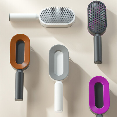Self Cleaning Hair Brush For Women One-key Cleaning Hair Loss Airbag Massage Sca