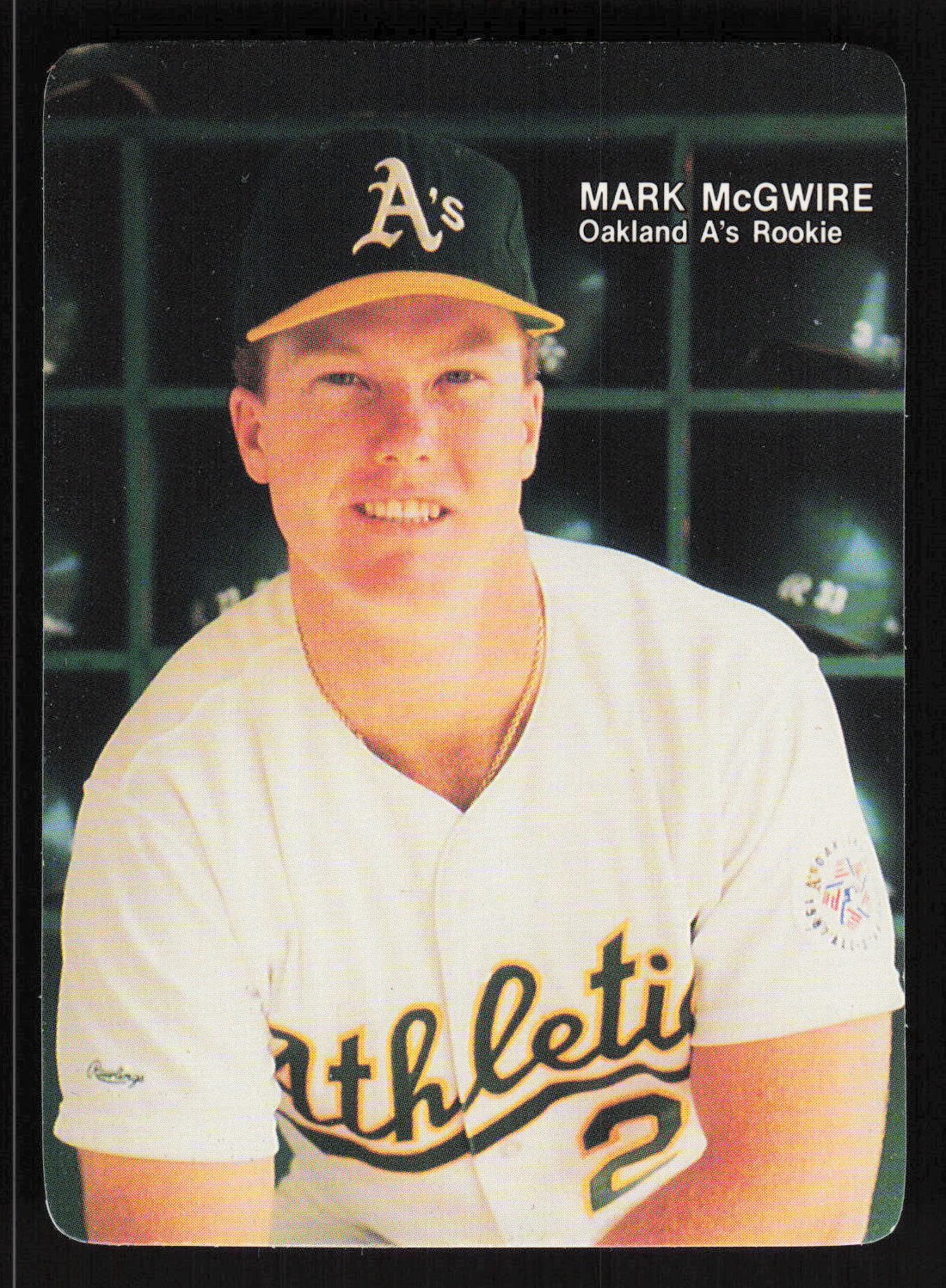 1989 Mother's Cookies Rookies of the Year #2 Mark McGwire Card TCCCX