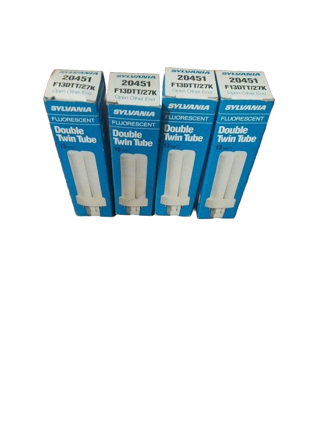 4 -Sylvania 20451 Fluorescent Double Twin Tube 13-Watt F13DTT/27K
