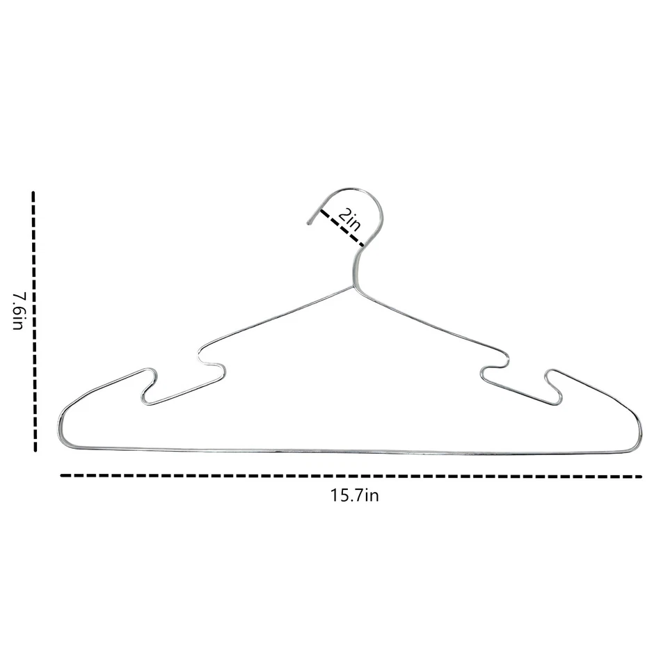 5-50 piezas de perchas de alambre de acero inoxidable perchas de ropa resistentes Foto 2 de 4