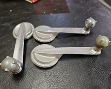3 Original Ford Interior Window Crank Handles Pair Chrome Knobs 8a-7023348-b 3 Original Ford Interior Window Crank Handles Pair Chrome Knobs 8a-7023348-b
