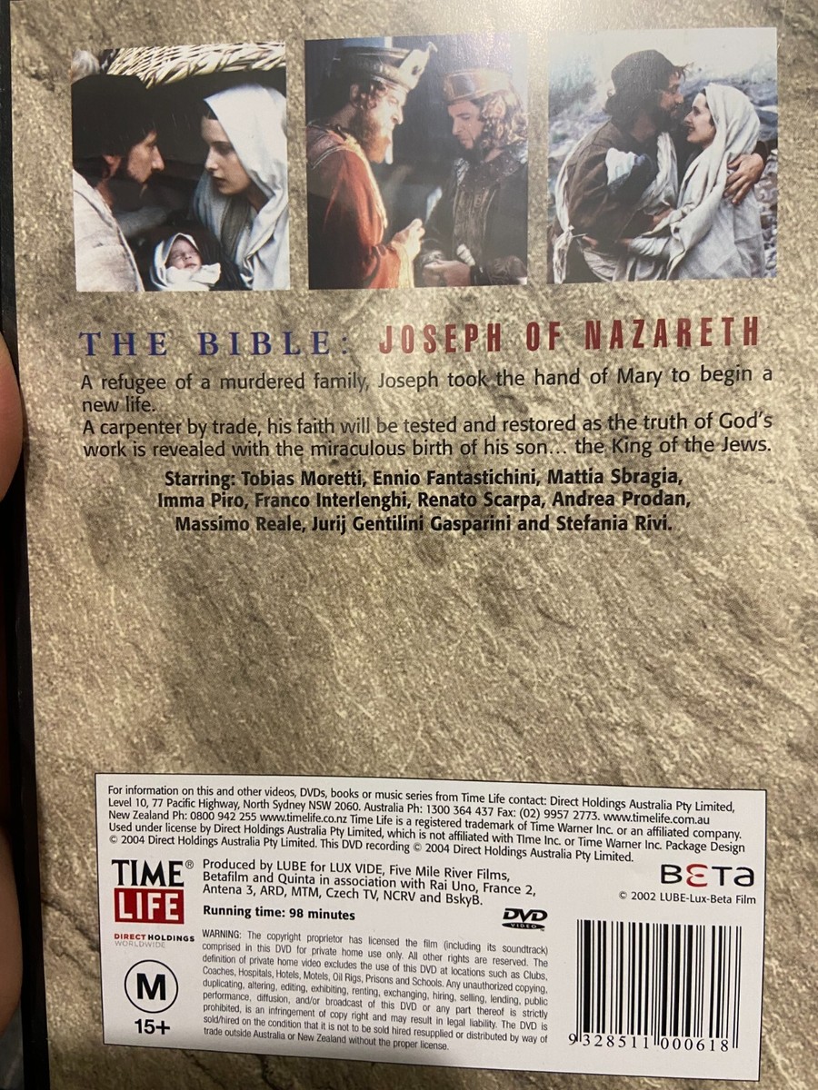 The Bible : Close To Jesus - Joseph Of Nazareth region 4 DVD