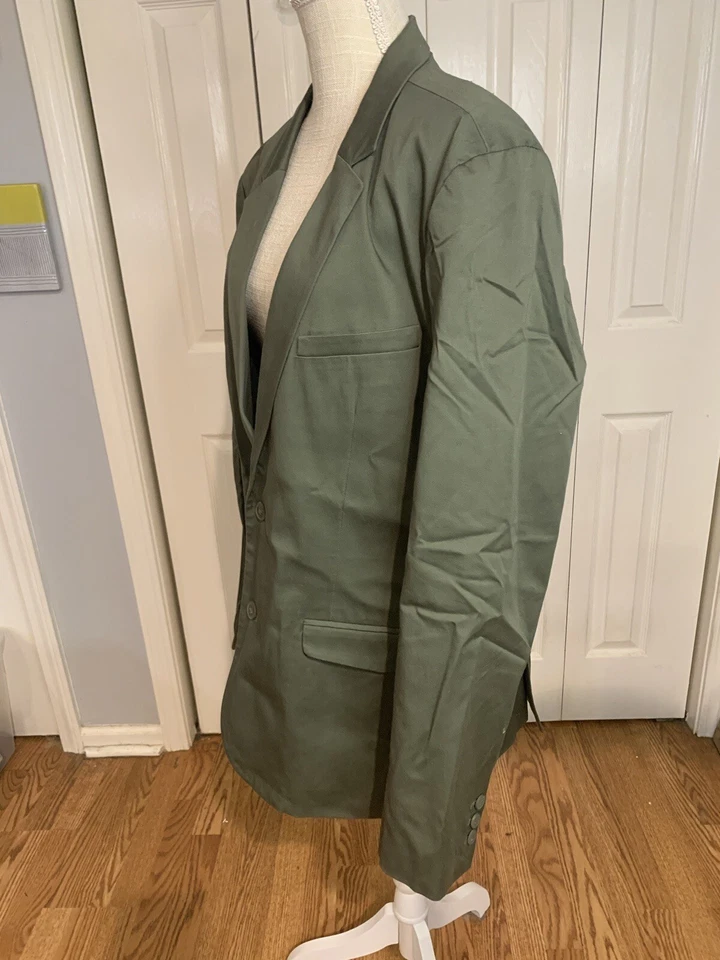 Chaqueta de Campo Safari Verde Estructura Años 90 Estilo Blazer Abrigo Deportivo Chaqueta Para Hombres XL Foto 2 de 4