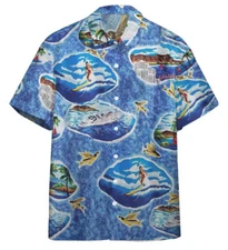 3D Honolulu Goose In Top Gun Hawaiian Shirt Short Sleeves For Men Women