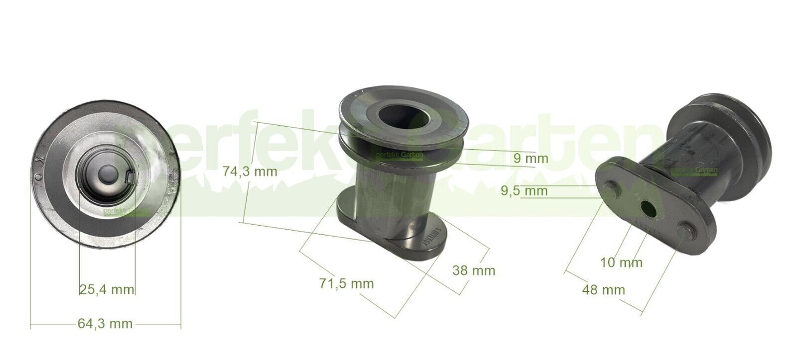 Knife holder Ø25.4 mm for partner P53-650 P53-675 P53-190 6553 D / 532 43 22-79