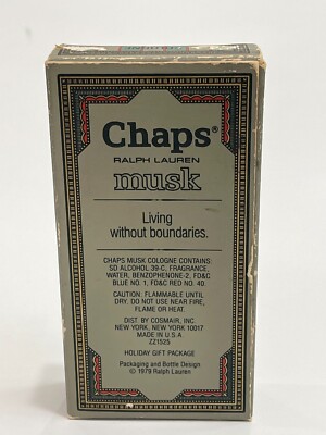 Vintage Ralph Lauren Chaps Musk Cologne 1 fl oz / 30 ml