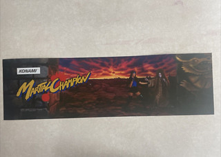 Martial Champion Konami Original Arcade Marquee