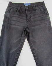 Democracy Ab Solution Black Denim Jeans Skinny Mid-Rise Women's Size 4
