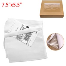 7.5 x 5.5 Clear Packing Pouches List Invoice Shipping Envelope Adhesive 50-1000